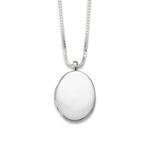 Sterling Silver Oval Locket