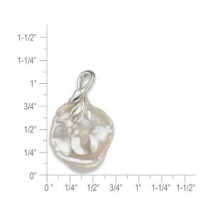 Sterling Silver Keishi Petal Pearl Pendant