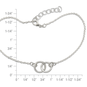 Sterling Silver Mini Twosome Bracelet