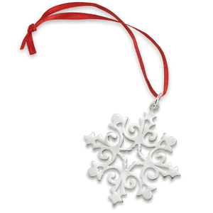 Sterling Silver 2024 Angel Wing Snowflake Ornament