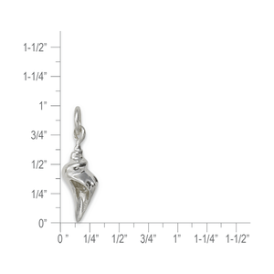 Sterling Silver Whelk Shell Pendant