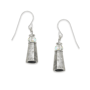 Sterling Silver Beacon Lighthouse Earrings