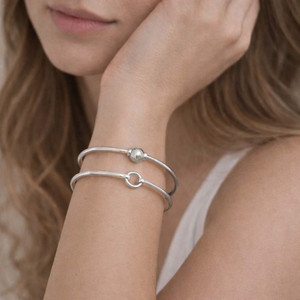 Sterling Silver Screw Clasp Bracelet