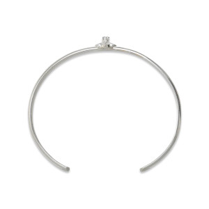 Sterling Silver North Star Diamond Cuff Bracelet
