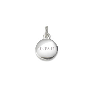 Sterling Silver Personalized Disk Charm