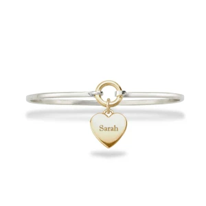 Sterling Silver & 14K Gold Ringlet Hook Bracelet