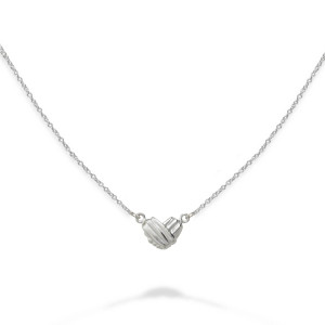 Sterling Silver Petite Wrapped Around My Heart Necklace