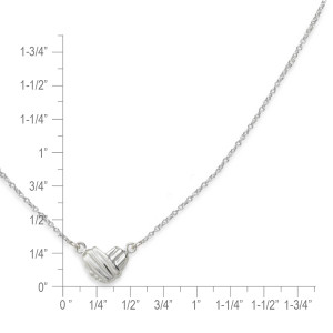 Sterling Silver Petite Wrapped Around My Heart Necklace