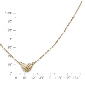 14K Gold Petite Wrapped Around My Heart Necklace