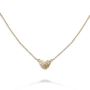 14K Gold Petite Wrapped Around My Heart Necklace