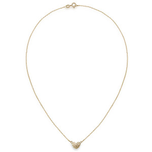 14K Gold Petite Wrapped Around My Heart Necklace