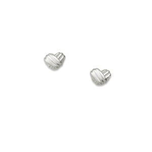 Sterling Silver Wrapped Around My Heart Post Earrings