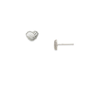 Sterling Silver Wrapped Around My Heart Post Earrings