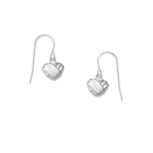 Sterling Silver Wrapped Around My Heart Dangle Earrings