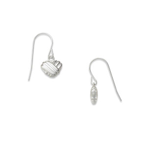 Sterling Silver Wrapped Around My Heart Dangle Earrings