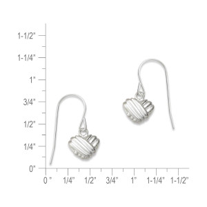 Sterling Silver Wrapped Around My Heart Dangle Earrings