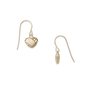 14K Gold Wrapped Around My Heart Dangle Earrings