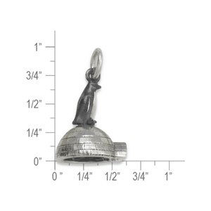 Sterling Silver Penguin Igloo Pendant Charm