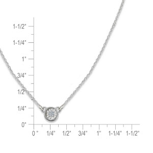 Solaris Lab Created Diamond Necklace Height