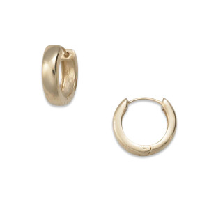 14K Gold Bellevue Huggie Hoops