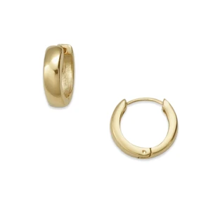 14K Gold Bellevue Huggie Hoops