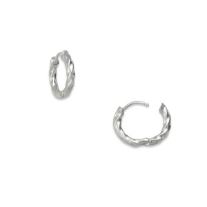 Sterling Silver Elan Huggie Hoops