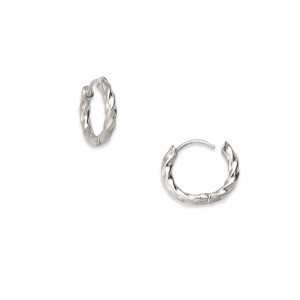 Sterling Silver Elan Huggie Hoops