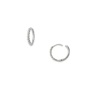 Sterling Silver Symi Huggie Hoops