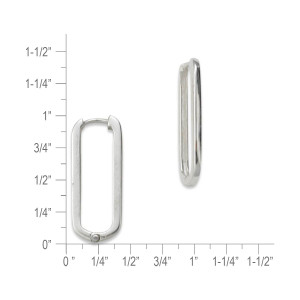 Sterling Silver Eclipse Huggie Hoops