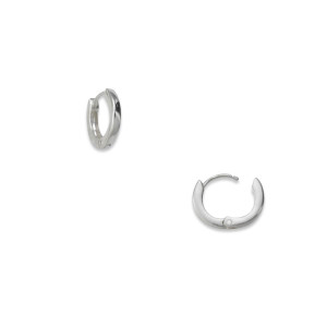 Sterling Silver Mila Huggie Hoops