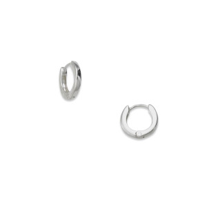 Sterling Silver Mila Huggie Hoops