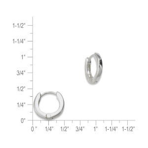 Sterling Silver Mila Huggie Hoops