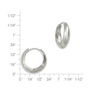 Sterling Silver Zoe Huggie Hoops