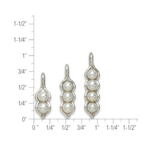 Sterling Silver Peapod Pearl Pendant