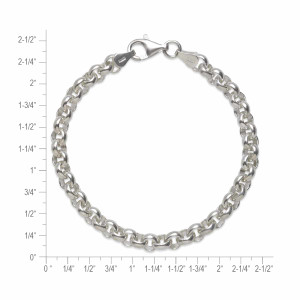 Sterling Silver Rolo Chain Bracelet