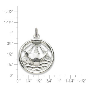 Sterling Silver Sunset Dip Pendant