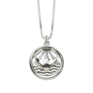 Sterling Silver Sunset Dip Pendant