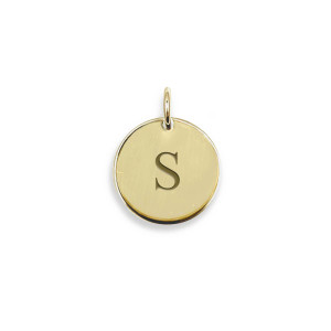 14k Gold Personalized Disk