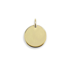 14k Gold Personalized Disk
