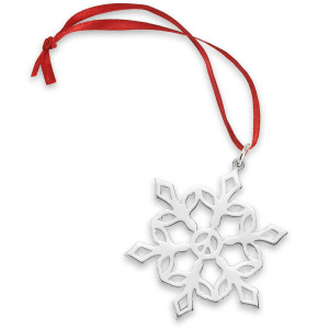 Sterling Silver 2025 Dove of Peace Snowflake Ornament