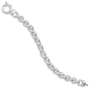 Sterling Silver Bold Rolo Chain Bracelet