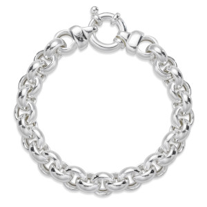 Sterling Silver Bold Rolo Chain Bracelet