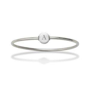 Sterling Silver Personalized Screw Clasp Bracelet