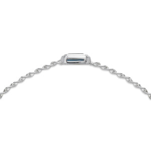 Sterling Silver London Blue Topaz Double Curb Chain Bracelet