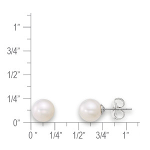 Sterling Silver Pearl Post Earring