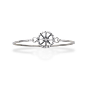 Sterling silver compass hook bracelet 