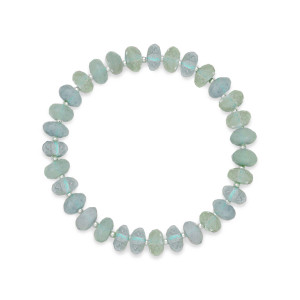Sterling silver aquamarine bracelet