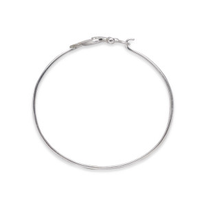 Sterling silver anchored heart bracelet side view