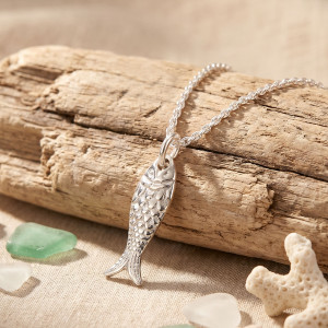 Sterling Silver Little Sardine Necklace