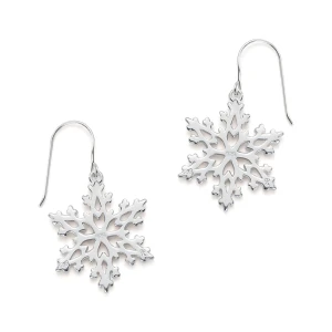Sterling Silver 2026 Morning Frost Snowflake Earrings